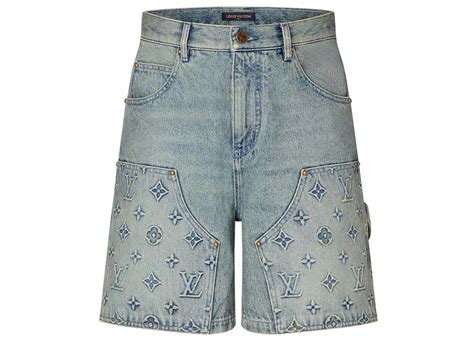 louis vuitton pattern shorts|louis vuitton jean shorts men.